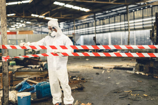 Professional Biohazard Cleanup technician working in Duchesne, UT